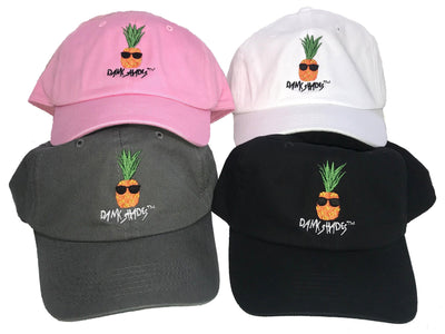 logo pineapple hat affordable custom belt buckle cotton dad hat mutli color unisex one size fits all good quality